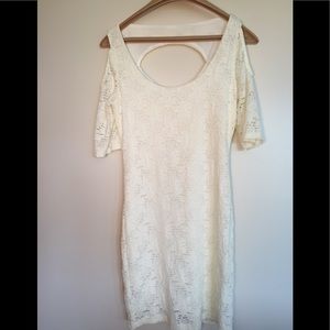 Lola cold shoulder eyelet summer dress